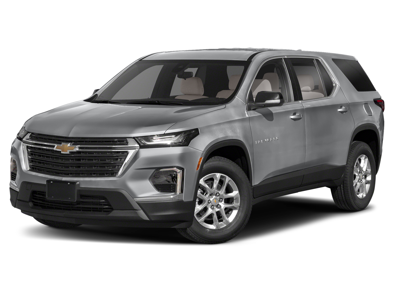 2023 Chevrolet Traverse LT 1LT in Sterling Gray Metallic — front three-quarter view