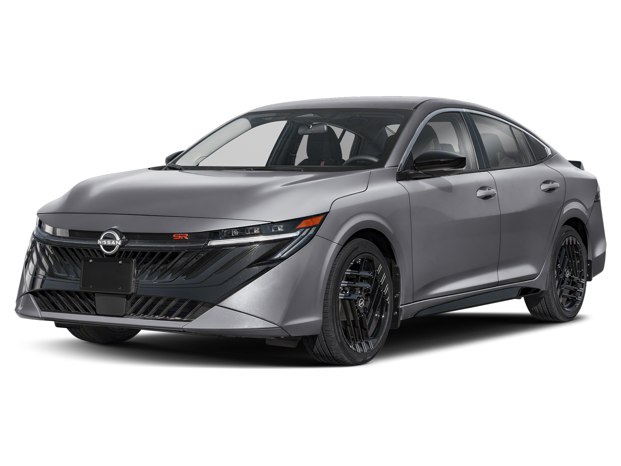 2026 Nissan Sentra SR in Atlantic Gray Metallic — front three-quarter view