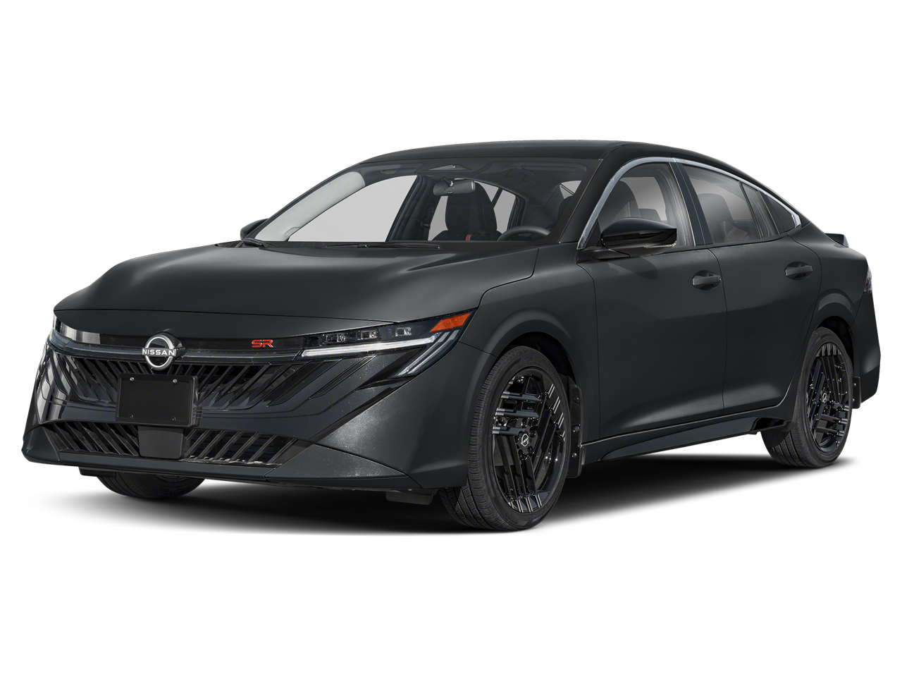 2026 Nissan Sentra SR in Super Black — front three-quarter view