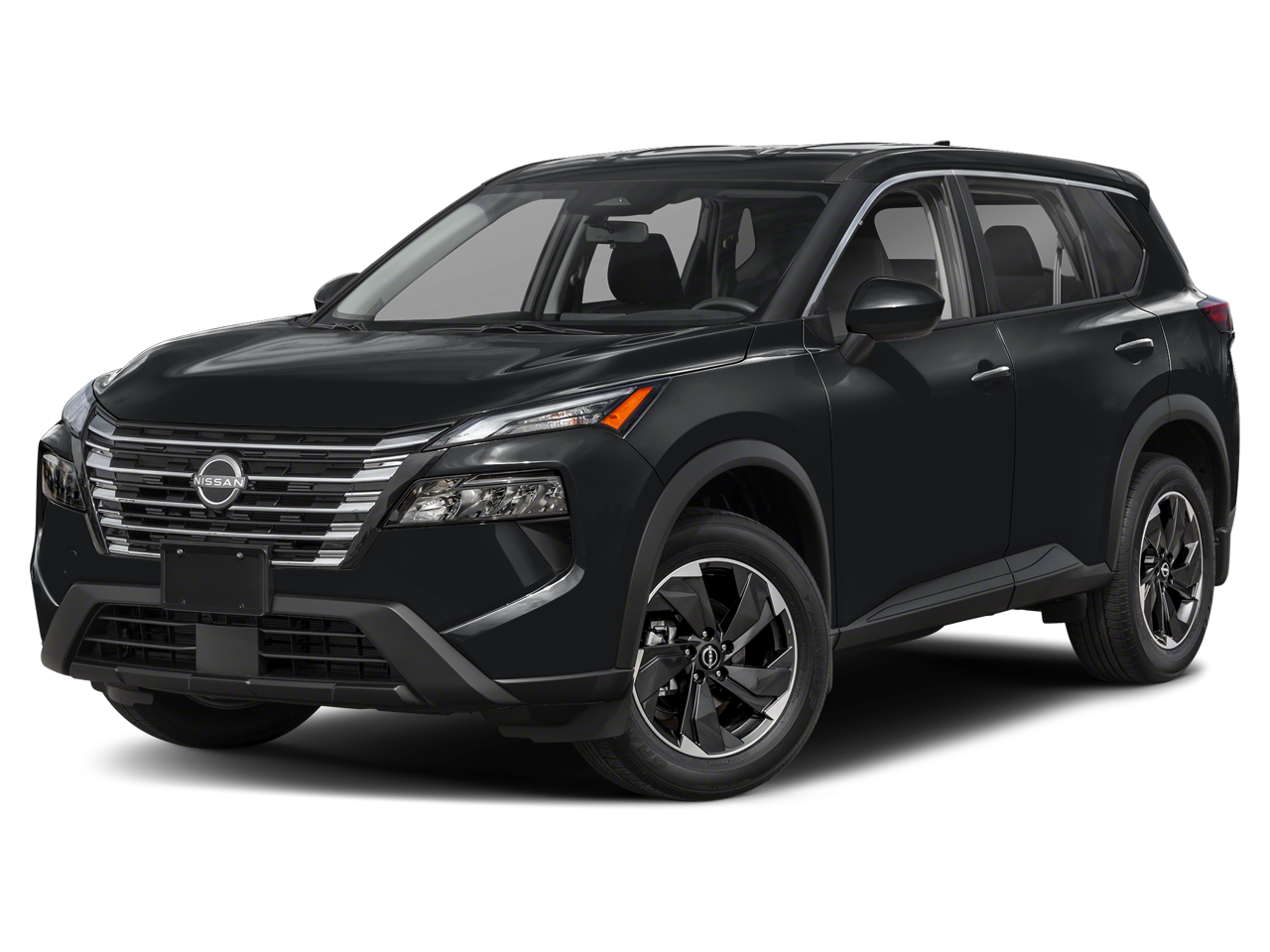 2026 Nissan Rogue SV in Super Black — front three-quarter view