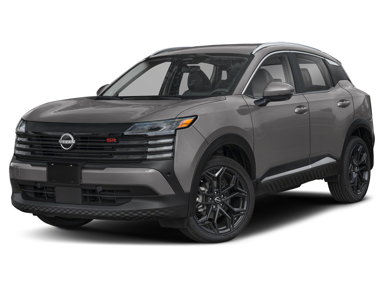 2026 Nissan Kicks SR in Gun Metallic — front three-quarter view