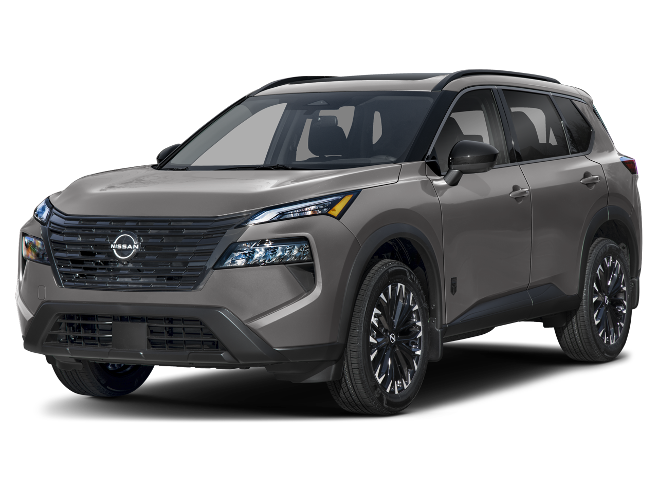 2026 Nissan Rogue Dark Armor in Boulder Gray Pearl — front three-quarter view