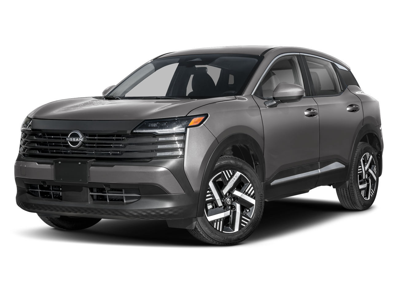 2026 Nissan Kicks SV in Aspen White/Super Black — front three-quarter view