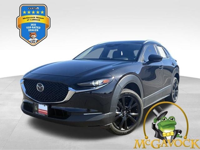 2025 Mazda Mazda CX-30 2.5 S Select Sport in Jet Black Mica — front three-quarter view