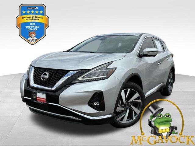 2023 Nissan Murano SL in Brilliant Silver Metallic — front three-quarter view