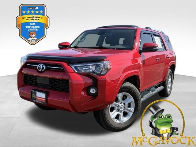 2022 Toyota 4Runner SR5 Premium in Barcelona Red Metallic — front three-quarter view