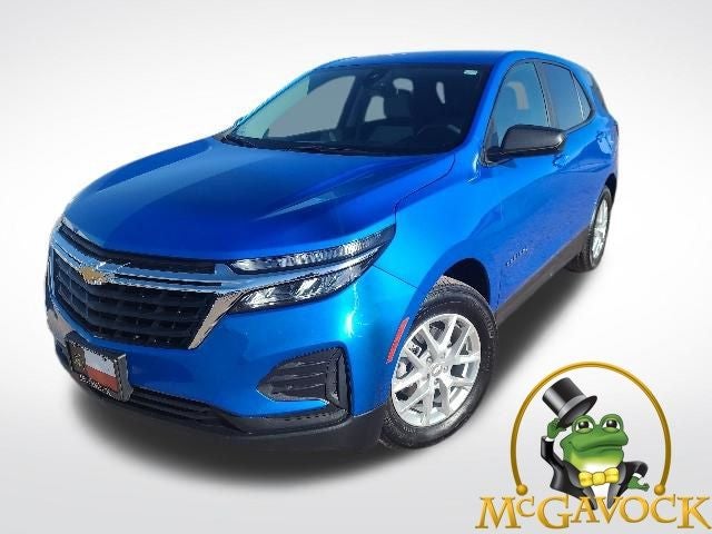 2024 Chevrolet Equinox LS in Riptide Blue Metallic — front three-quarter view