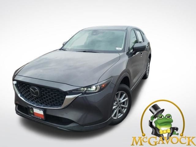 2022 Mazda Mazda CX-5 2.5 S Preferred Package in Machine Gray Metallic — front three-quarter view